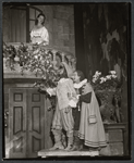 Frances Reid, Ernest Graves and Jose Ferrer in the stage production Cyrano de Bergerac