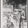 Fred Gwynne (right) and chorus in the television production Dames at Sea