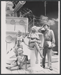 Fred Gwynne (right) and chorus in the television production Dames at Sea