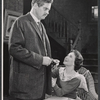 Frank Overton and Teresa Wright in the stage production The Dark at the Top of the Stairs