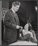 Frank Overton and Teresa Wright in the stage production The Dark at the Top of the Stairs