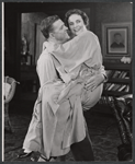 Pat Hingle and Teresa Wright in the stage production The Dark at the Top of the Stairs