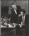 Janet Margolin, Rip Torn and unidentified in rehearsal for the stage production Daughter of Silence