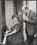 Gertrude Berg and Howard Da Silva in the stage production Dear Me, the Sky Is Falling