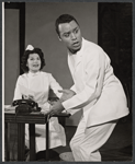 Rae Allen and Harold Scott in the stage production The Death of Bessie Smith