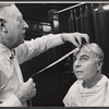 Emlyn Williams [right] and unidentified in the stage production The Deputy
