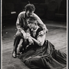 Unidentified actor and Colleen Dewhurst in the stage production Desire Under the Elms