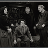 Tresa Hughes, Dennis Scroppo, Leo Genn, and Sam Levene in the stage production The Devil's Advocate