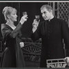 Olive Deering and Leo Genn in the stage production The Devil's Advocate