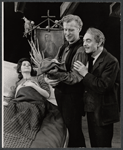 Tresa Hughes, Edward Mulhare, and Sam Levene in the stage production The Devil's Advocate