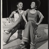Rhetta Hughes and unidentified in the stage production Don't Bother Me I Can't Cope