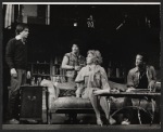 Richard Niles, Robert Hegez (aka Robert Hegyes), Arlene Francis, and Dorian Harewood in the stage production Don't Call Back