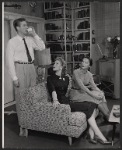 William Redfield, Julia Meade, and Neva Patterson in the stage production Double in Hearts