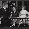 Tom Poston, Leona Powers, and Georgann Johnson in the stage production Drink to Me Only