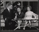 Tom Poston, Leona Powers, and Georgann Johnson in the stage production Drink to Me Only