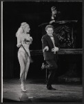 Louisa Cabot, Alec Guinness, and James Ray in the stage production Dylan