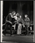 C.C. Courtney, Jean Waldo Beck, Goatleg band member, and Ragan Courtney in the stage production 