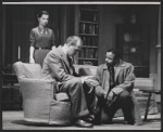 Phyllis Love, Karl Malden, and Lloyd Richards in the stage production The Egghead
