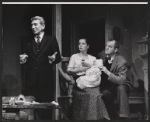 Edward Franz, Phyllis Love, and Karl Malden in the stage production The Egghead