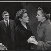 Eileen Herlie, Alison Leggatt and unidentified in the stage production Epitaph for George Dillon