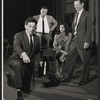 Alexander MacKendrick, Jack Lemmon, Ellen Holly and James Donald in rehearsal for the stage production Face of a Hero