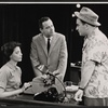 Ellen Holly, Jack Lemmon, and Edward Asner in the stage production Face of a Hero