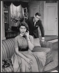Ellen McRae [Burstyn] and Robert Webber in the stage production Fair Game