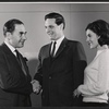 Leo Genn, Alan Alda and unidentified in the stage production Fair Game for Lovers