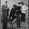 Maggie Hayes, Paul Shyre [center] and unidentified others in the stage production Fair Game for Lovers