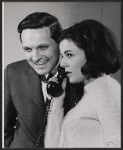 Alan Alda and unidentified in the stage production Fair Game for Lovers