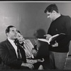 Leo Genn, Maggie Hayes and Paul Shyre in the stage production Fair Game for Lovers