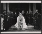 M. Josef Sommer [center] and unidentified others in the 1966 American Shakespeare production of Falstaff