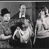 Martha Greenhouse [left], Ed Crowley [background center], Collin Wilcox [right] and unidentified [foreground center] in rehearsal for the stage production The Family Way