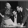 Kim Stanley, Steven Hill and Sam Wanamaker in rehearsal for the stage production A Far Country