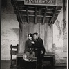 Joanna Merlin and Luther Adler in the stage production Fiddler on the Roof