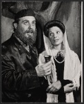 Harry Goz and unidentified in the stage production Fiddler on the Roof