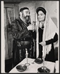 Paul Lipson and Peg Murray in the stage production Fiddler on the Roof