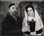 Joe Cusanelli and Laura Stuart in the stage production Fiddler on the Roof