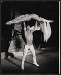 Vassili Sulic and unidentified in the stage production Folies Bergère