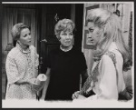 Julie Harris, Glenda Farrell, and Gretchen Corbett in the stage production Forty Carats