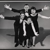 Carl Esser, Bob Shane [top], Phoebe Wray and Fiddle Viracola in the stage production Four Faces East