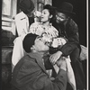 Bob Delegall, Hampton Clanton, Petronia and Basil A. Wallace in the stage production Four for One