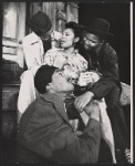 Bob Delegall, Hampton Clanton, Petronia and Basil A. Wallace in the stage production Four for One