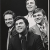 Clockwise from bottom: John Colenback, Ron Hale, Jeremiah Sullivan, and Robert Stattel in the stage production Four Friends