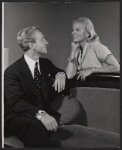 Robert Hardy and Ann Todd in rehearsal for the stage production Four Winds