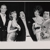 Kent Broadhurst, Bette-Jane Raphael, Jeremy Stevens, Marcia Wallace, and James Manis in the stage production The Fourth Wall