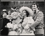 Thomas Ruisinger (far left), unidentified cast members, Linda Donovan and Larry Ellis in the stage production Frank Merriwell