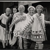 Edward Everett Horton, Erik Rhodes, Paul Hartman, Jerry Lester and Arnold Stang in the 1964 national touring stage production A Funny Thing Happened on the Way to the Forum