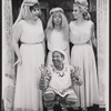 Jerry Lester [kneeling] Arnold Stang, Donna McKechnie and unidentified in the 1964 national touring stage production A Funny Thing Happened on the Way to the Forum