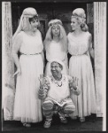 Jerry Lester [kneeling] Arnold Stang, Donna McKechnie and unidentified in the 1964 national tour of A Funny Thing Happened on the Way to the Forum